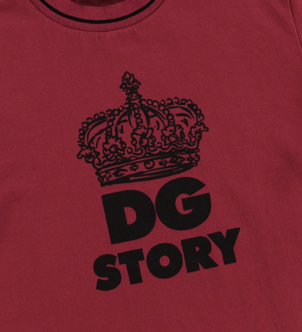 Dolce & Gabbana T-shirt - DNA - Rd m. Sort/Print