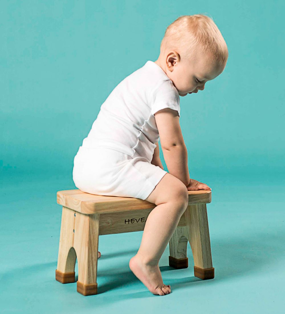 Hevea Skammel - Rubberwood - Natur