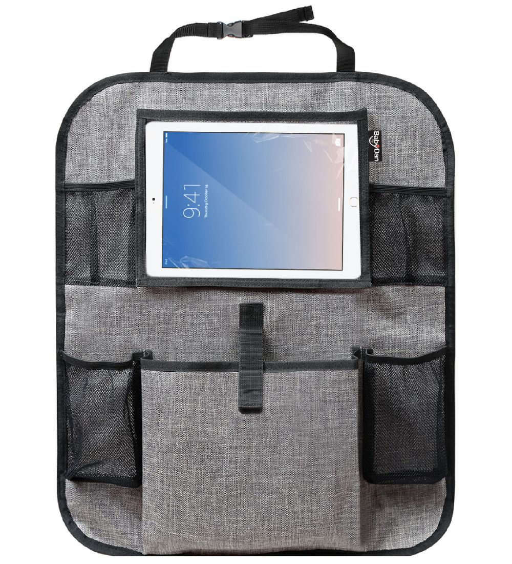 BabyDan Opbevaring - 20x25 cm - Tablet Backseat Organizer - Grå