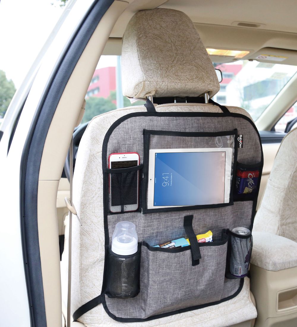 BabyDan Opbevaring - 20x25 cm - Tablet Backseat Organizer - Grå