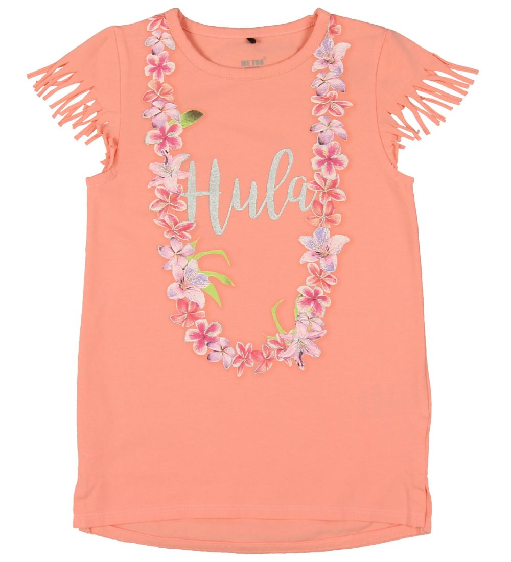 Me Too T-shirt - Apricot Blush m. Hula-print