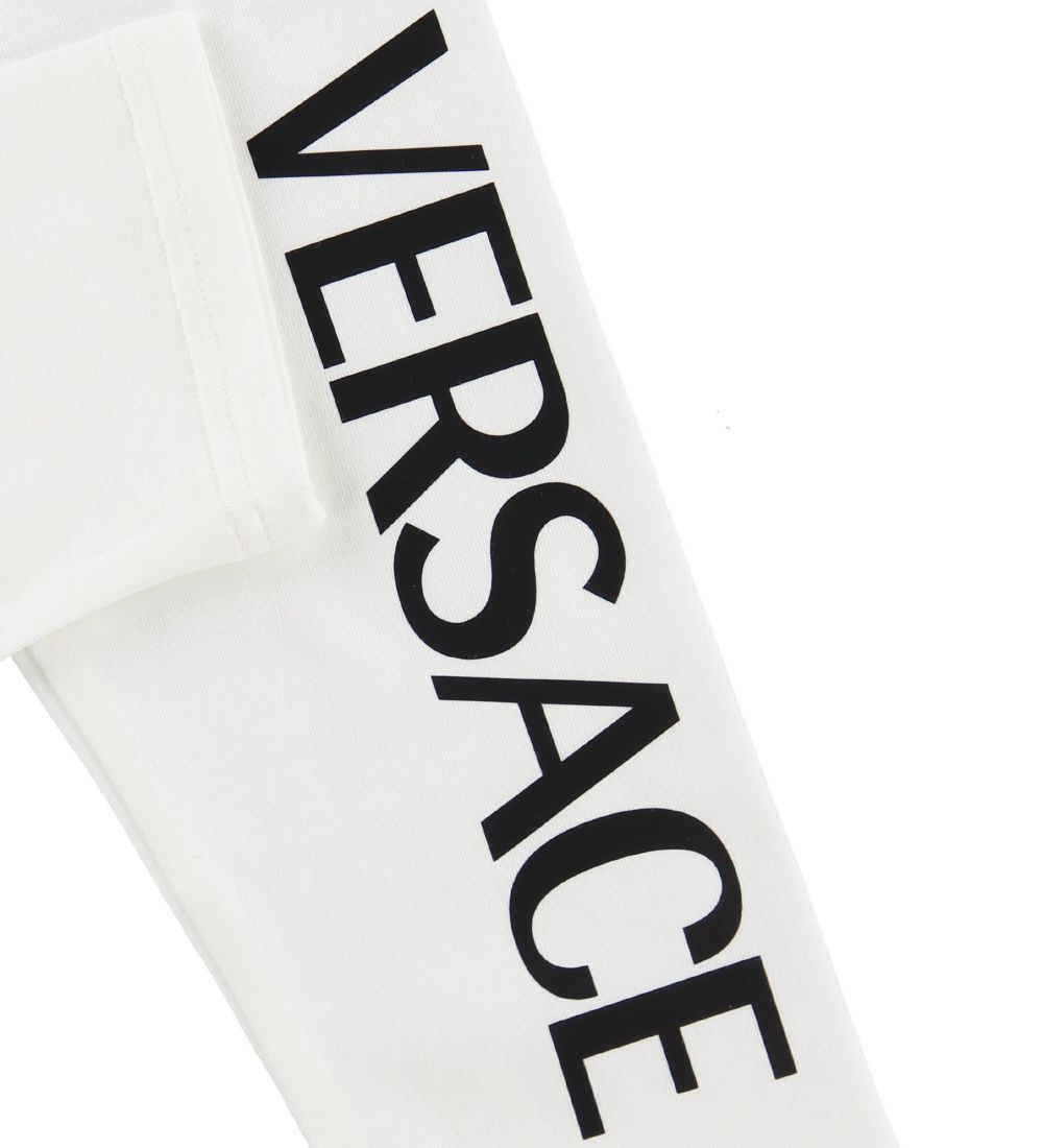 Versace Leggings - Hvid m. Tekst