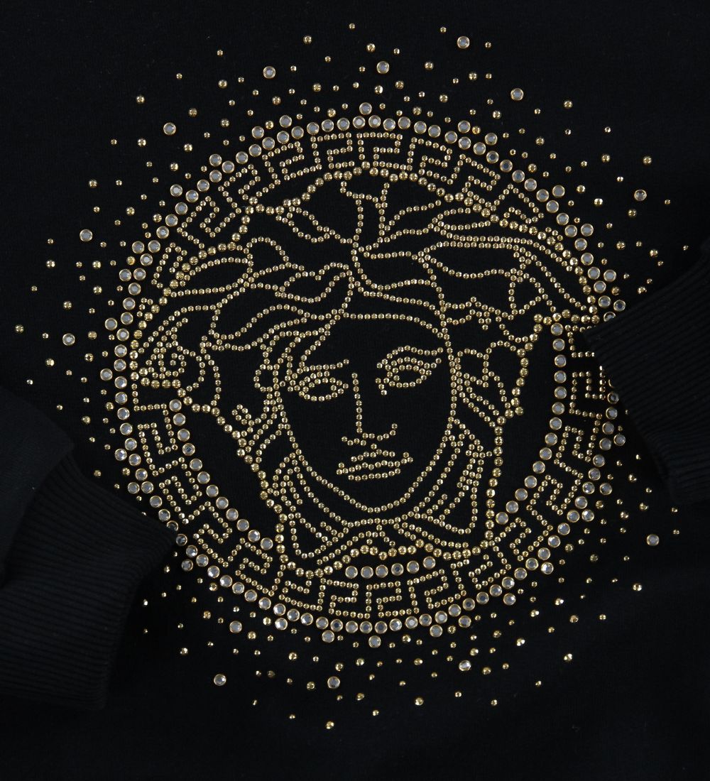 Versace Sweatshirt - Sort m. Guld Medusa