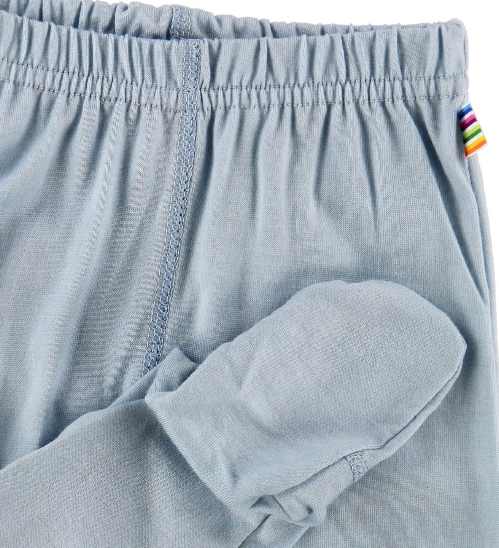 Joha Leggings m. Fod - Uld - Lyseblå