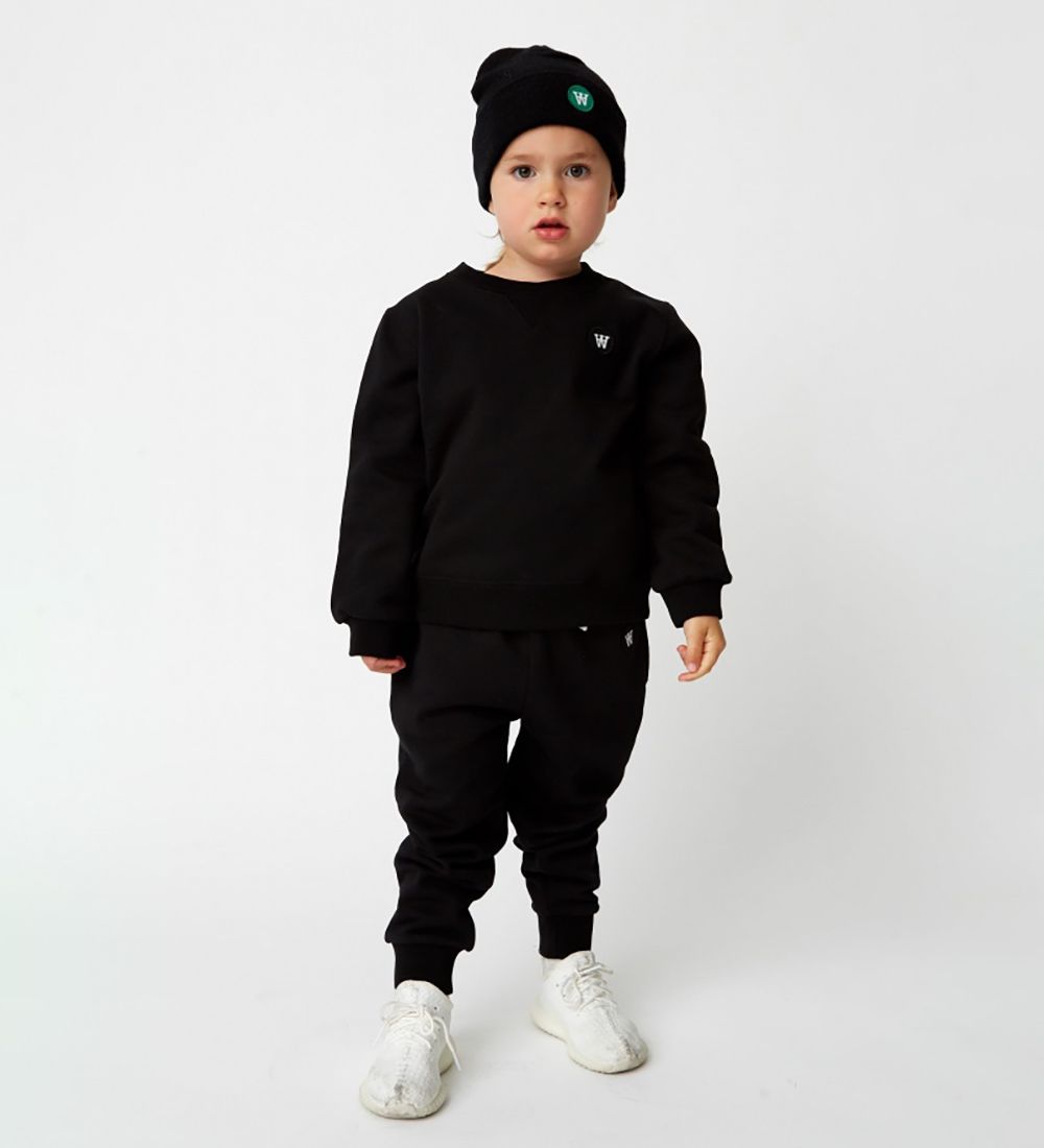 Wood Wood Sweatshirt - Rod - Sort