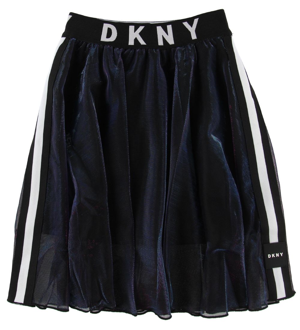 DKNY Nederdel - Sort/Holografisk m. Logo