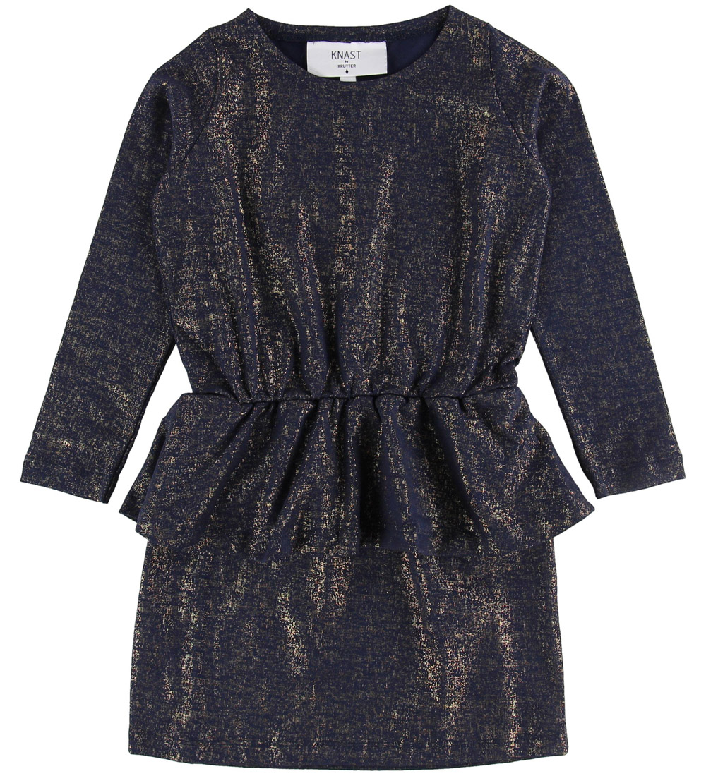 Knast by Krutter Kjole - Dicte - Navy m. Guld