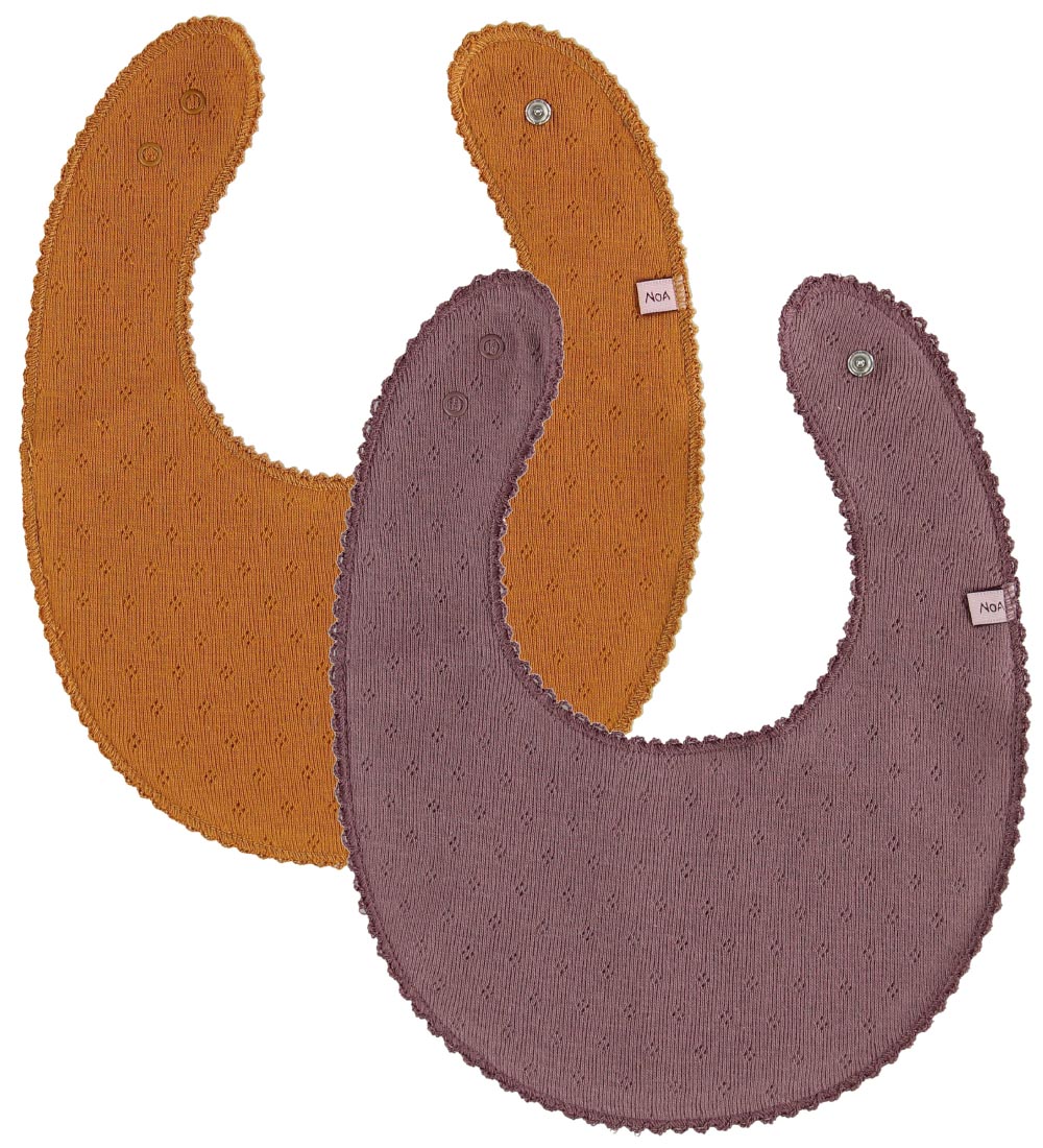Noa Noa miniature Savlesmæk - 2-pak - Sudan Brown m. Hulmønster