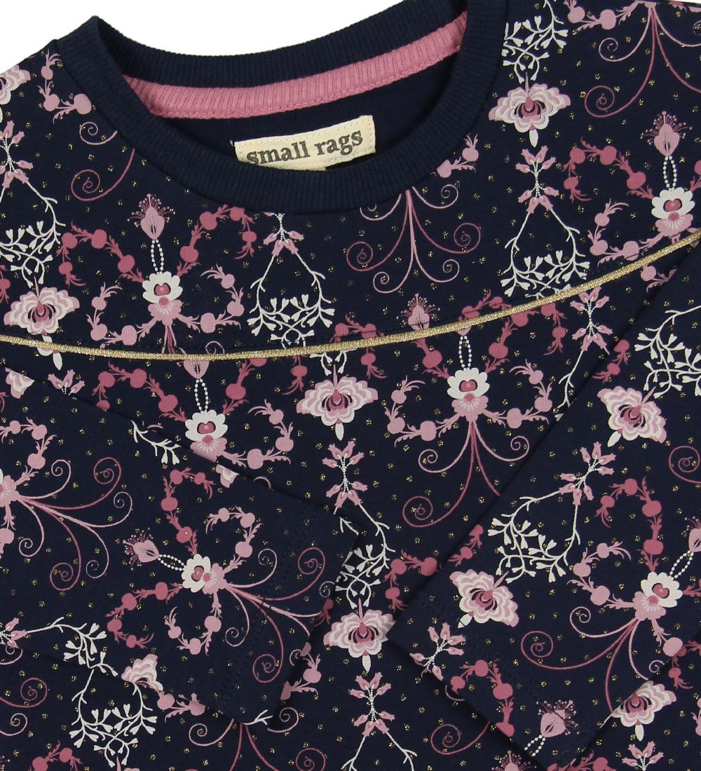 Small Rags Bluse - Navy m. Blomster