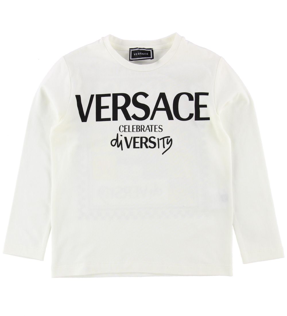 Versace Bluse - Hvid m. Print