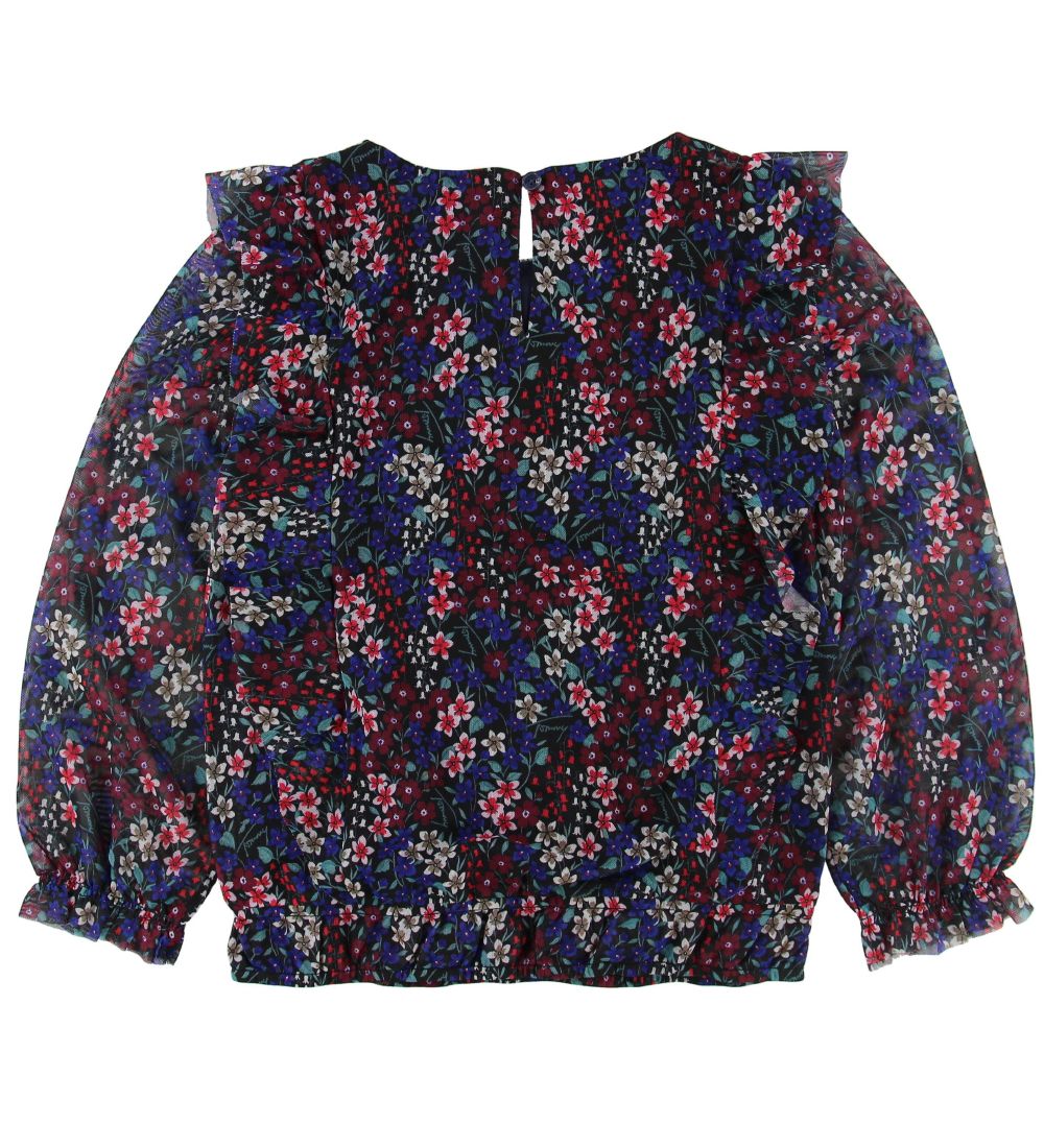 Tommy Hilfiger Bluse - Navy m. Blomster