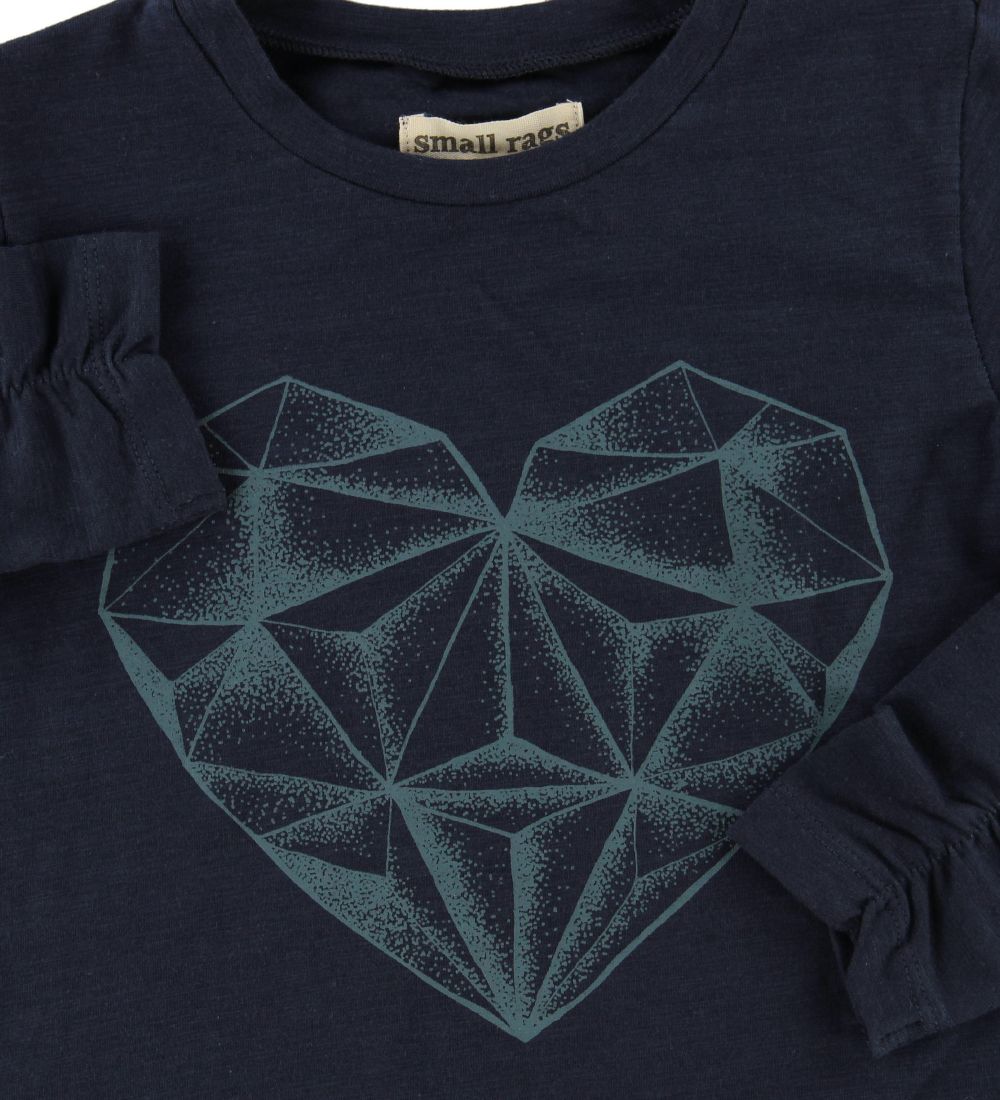 Small Rags Bluse - Navy m. Hjerte