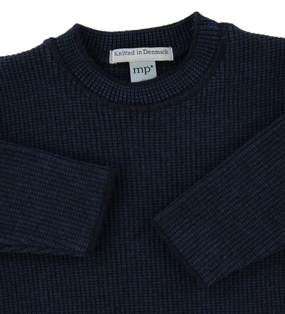 MP Bluse - Uld/Bomuld - Navy