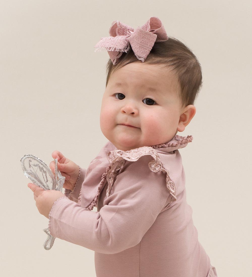 Little Wonders Savlesmæk - Allie - Dusty Rose m. Flæse