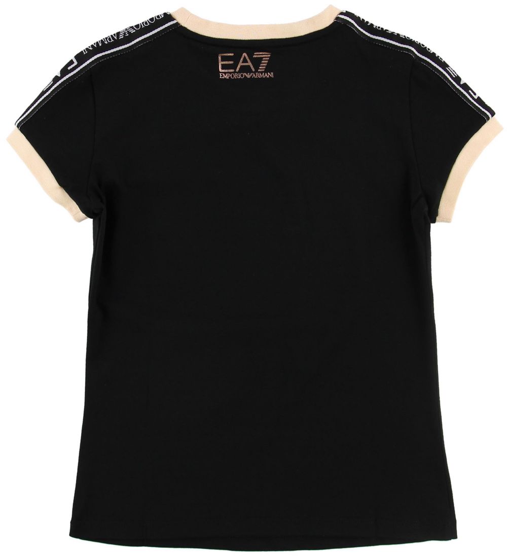 EA7 T-shirt - Sort m. Print/Logostribe