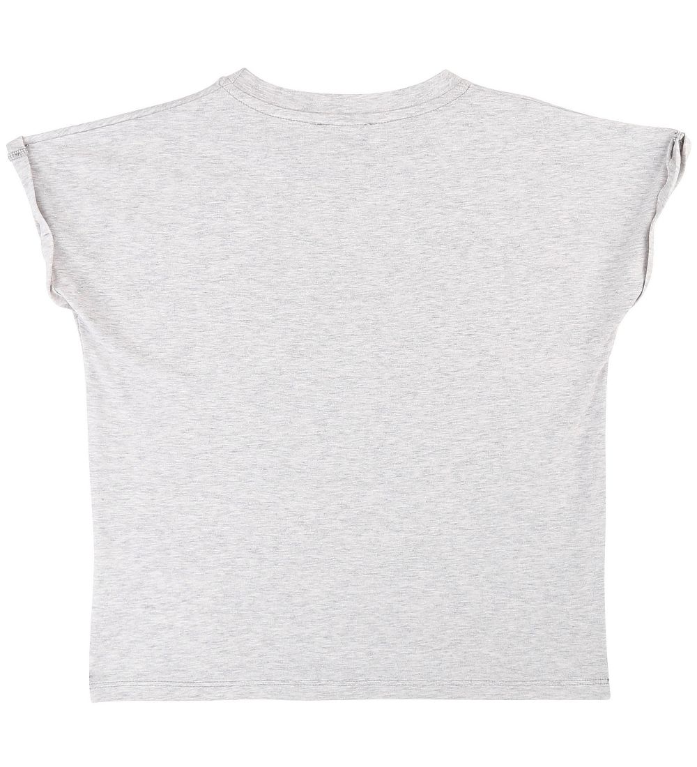 DKNY T-shirt - Gråmeleret/Sort m. Logo