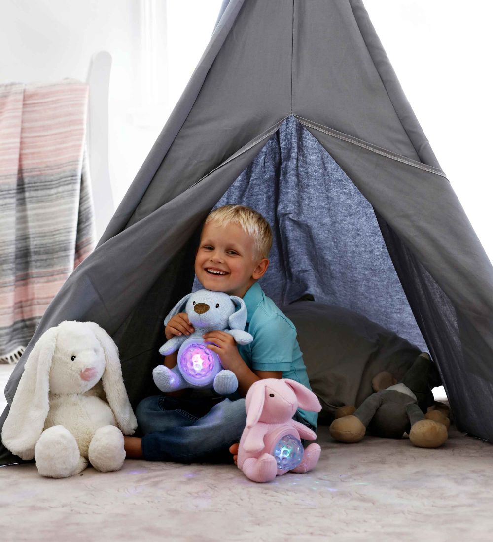 Teddykompaniet Bamse Natlampe - Teddy Lights - 22 cm - Enhjørnin