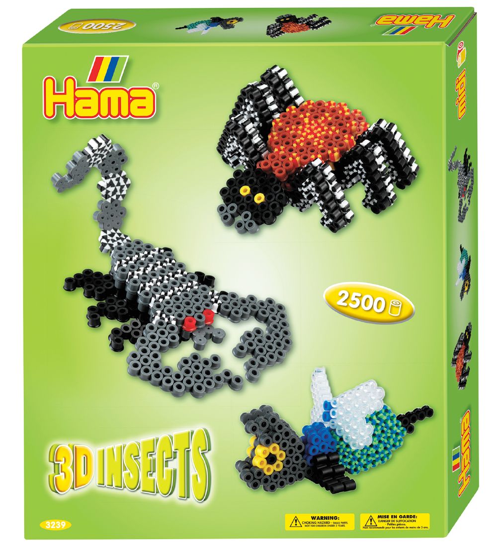 Hama Midi Perlest - 2500 stk. - 3D - Insekter