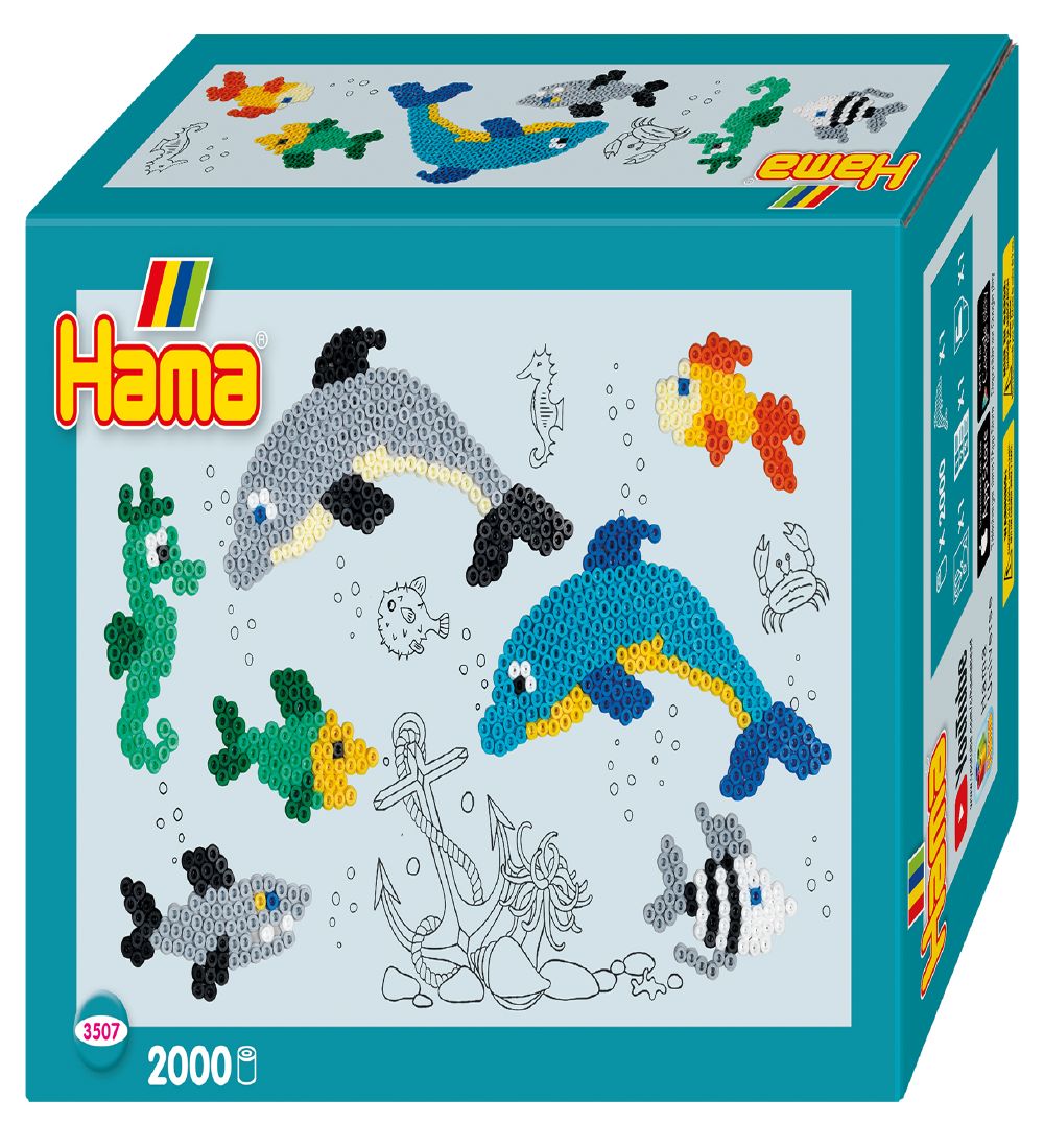 Hama Midi Perlest - 2000 stk. - Delfiner