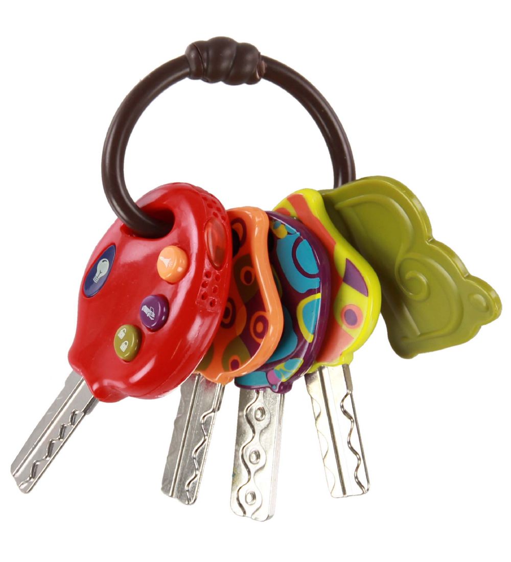 B. toys Legetøjsnøgler - LucKeys - Rød
