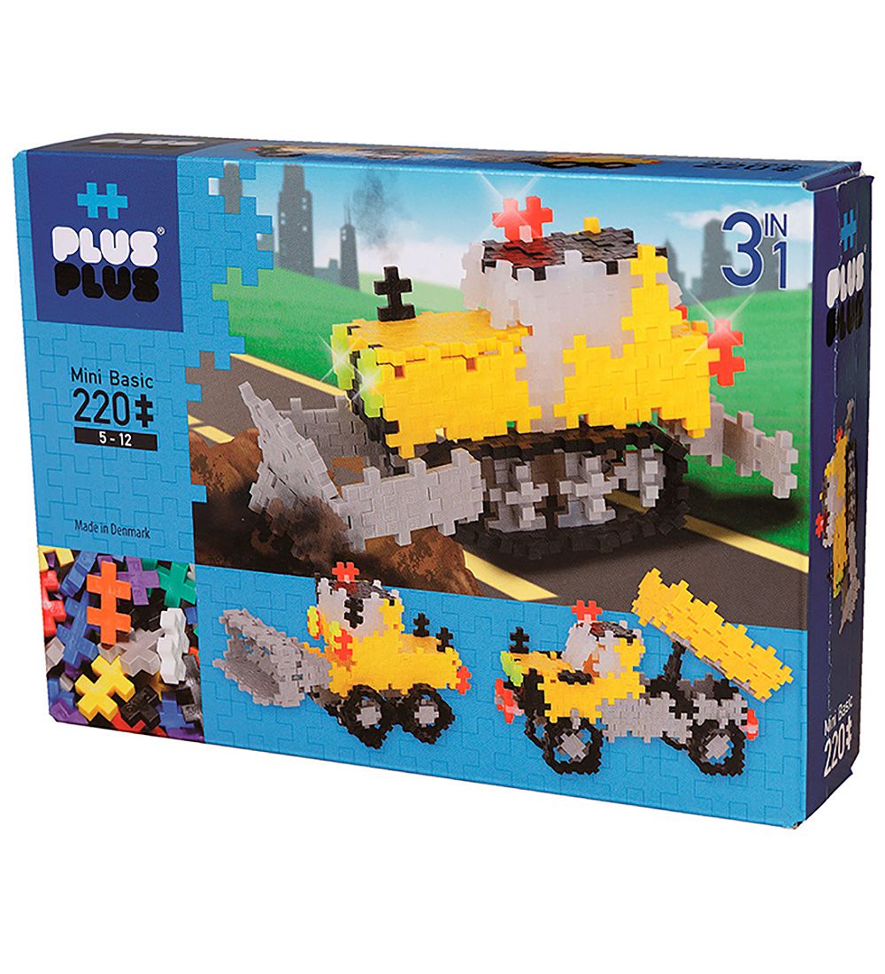 Plus-Plus Mini - 3 i 1 - 220stk - Basic - Roadwork