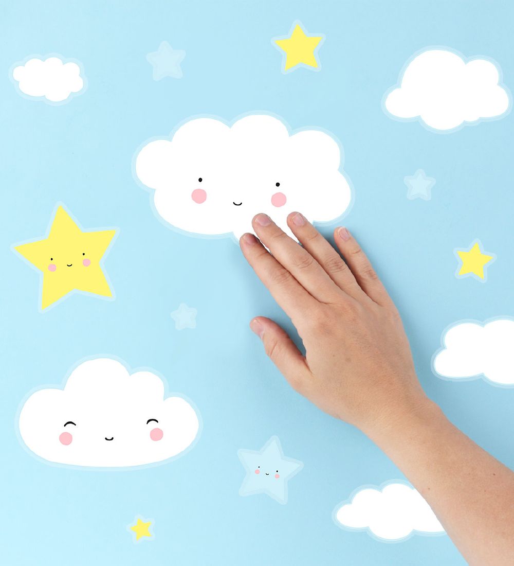 A Little Lovely Company Wallstickers - 35x50 cm - Cloud