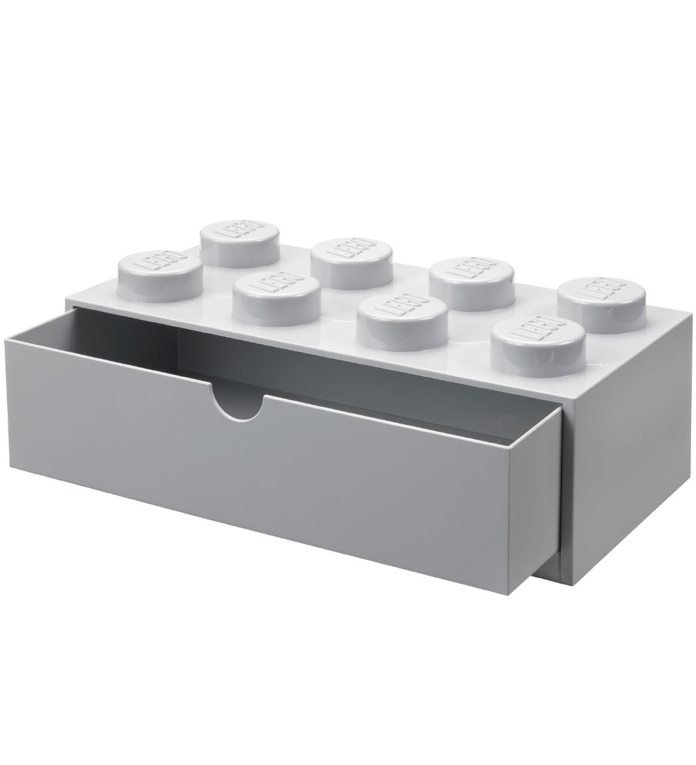LEGO Storage Opbevaringsskuffe - 8 Knopper - 31x15x9 - Gr