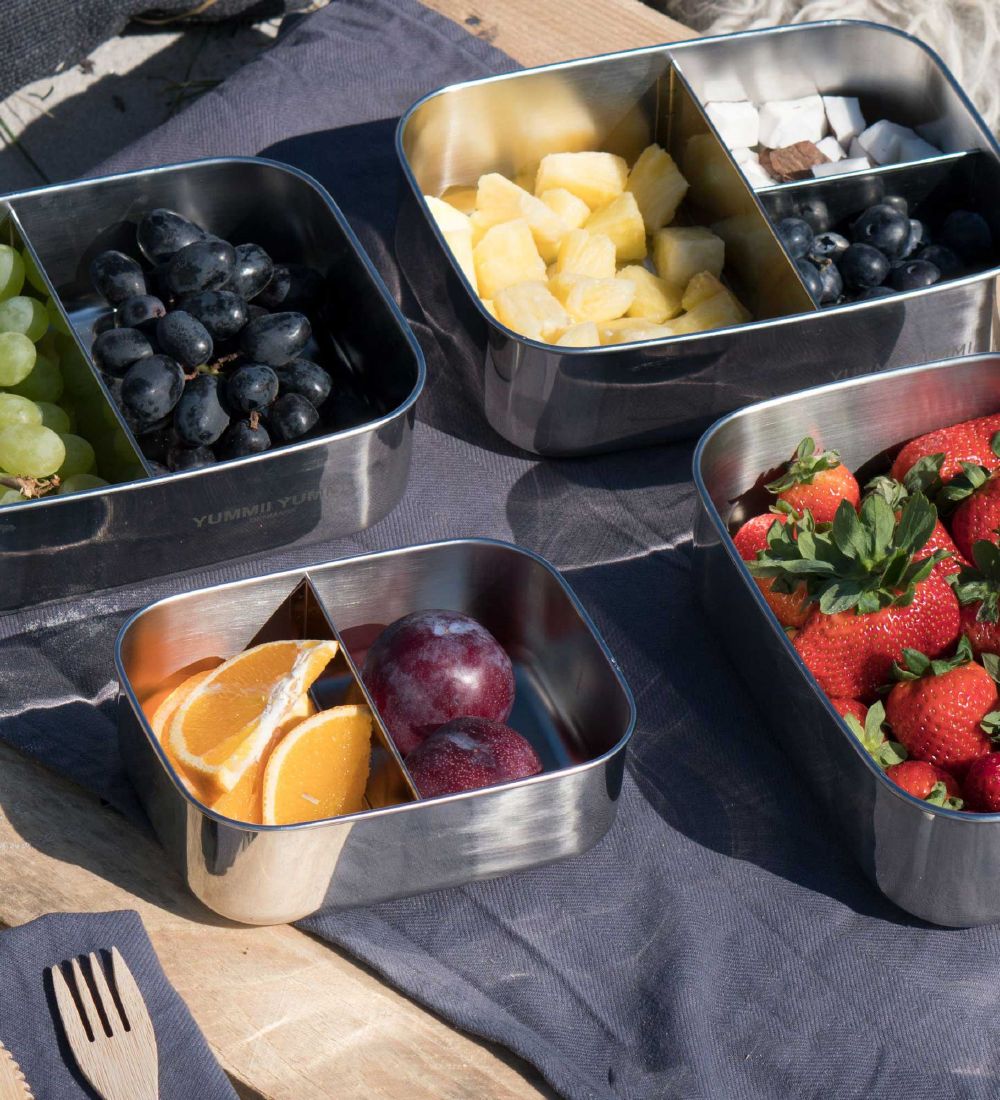 Yummii Yummii Bento Small - 2 rum - Rustfrit Stål