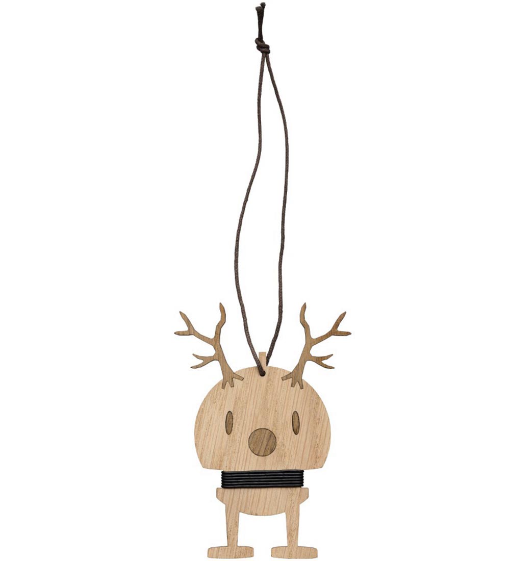 Hoptimist Julepynt - Small Reindeer - 2 stk - 9 cm - Oak