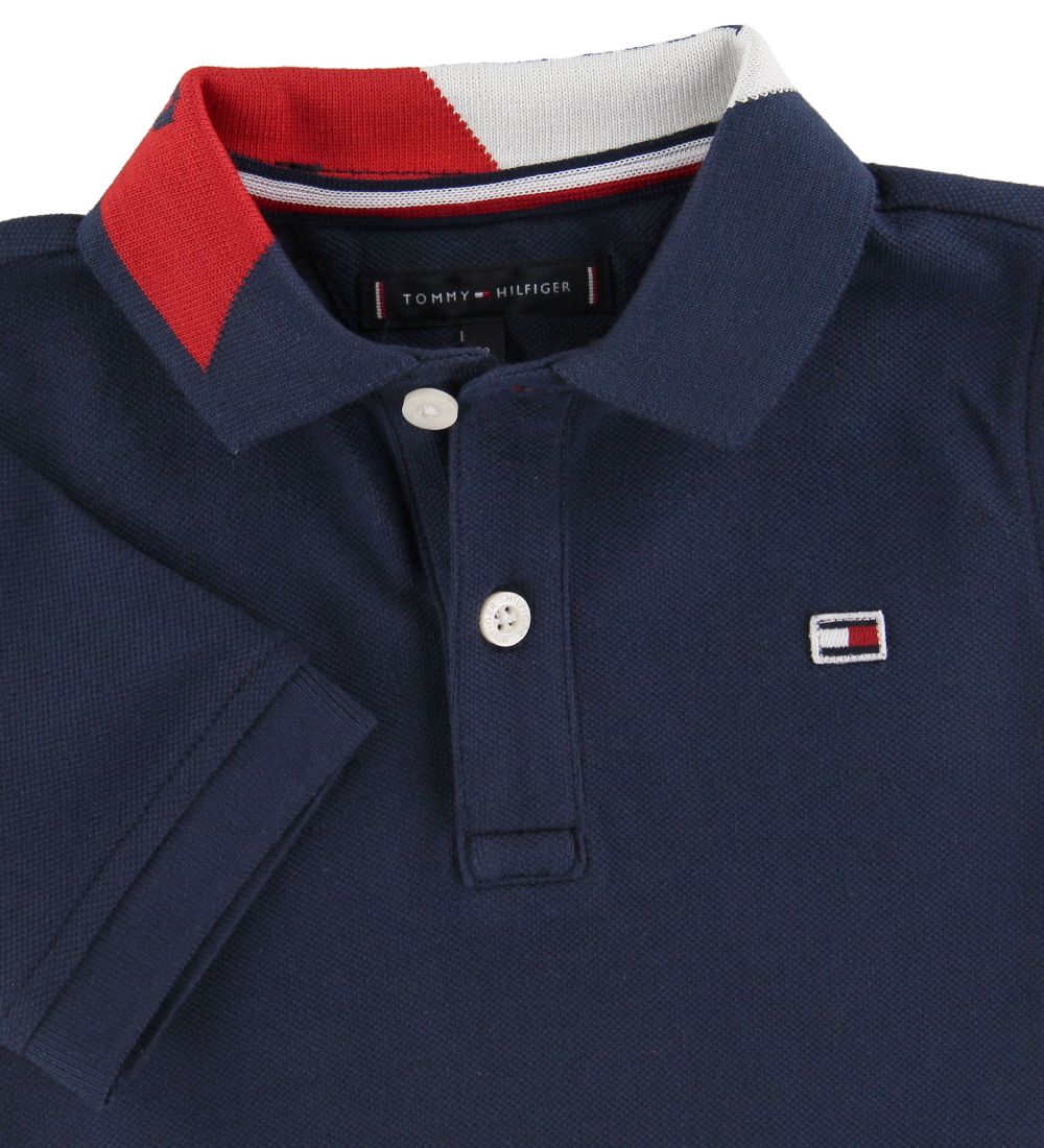 Tommy Hilfiger Polo - Intarsia - Navy