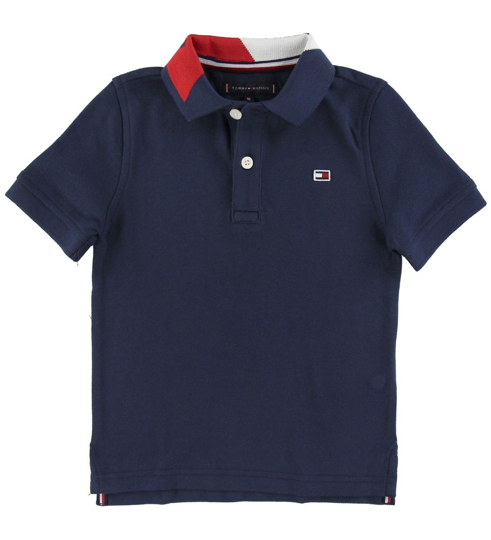 Tommy Hilfiger Polo - Intarsia - Navy