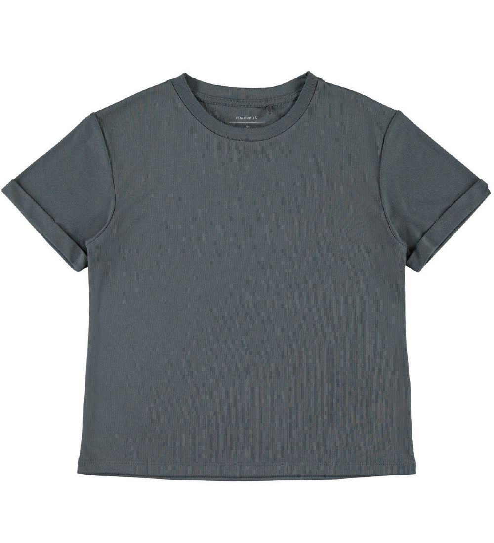 Name It T-shirt - Rib - NkfRosie - Dark Slate