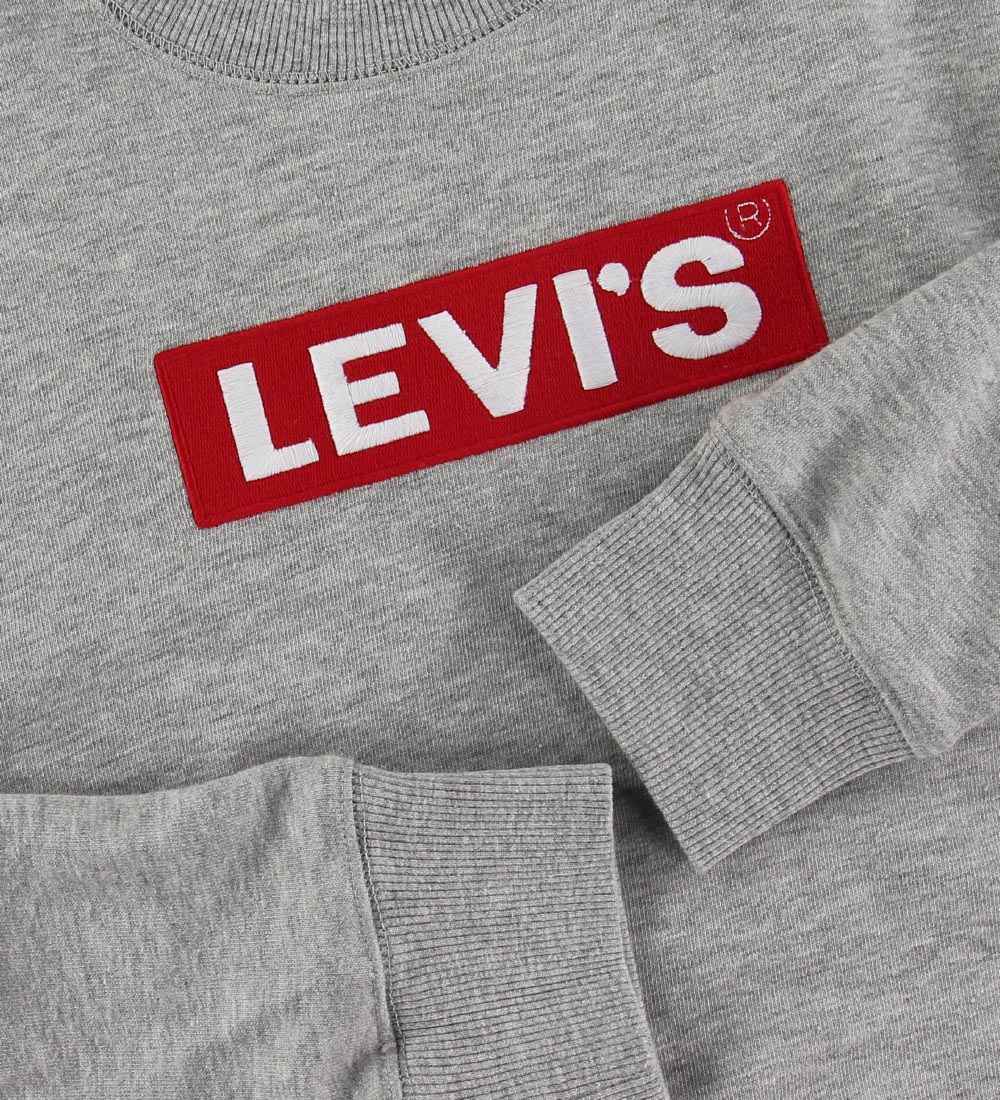 Levis Sweatshirt - Grey Heather m. Broderet Logo