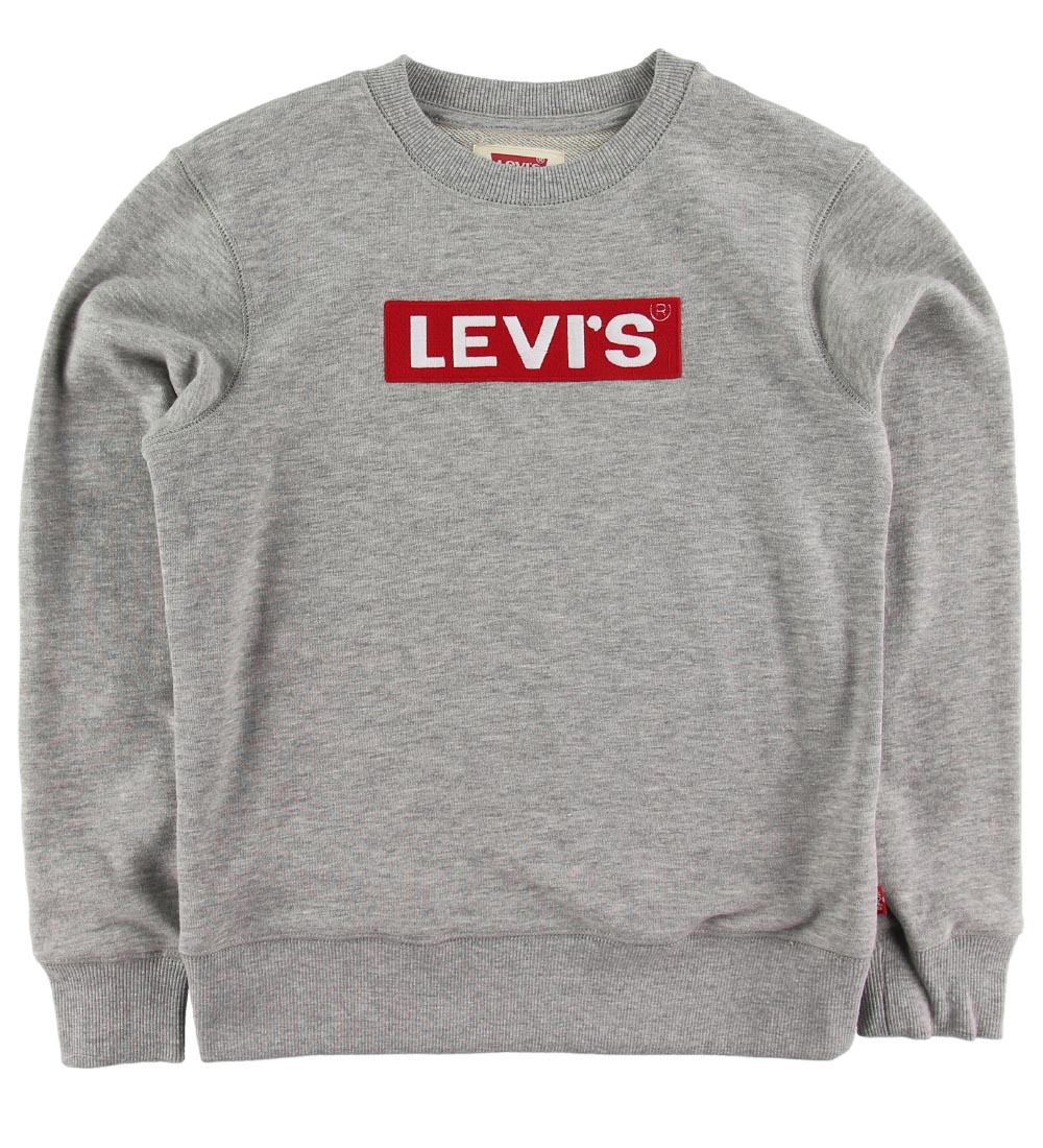 Levis Sweatshirt - Grey Heather m. Broderet Logo