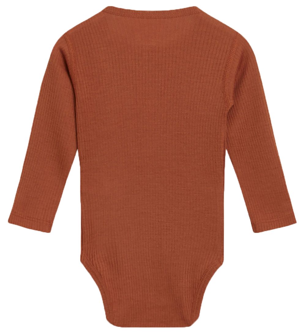 Hust and Claire Body l/ - Berry - Uld/Bambus - Brndt Orange