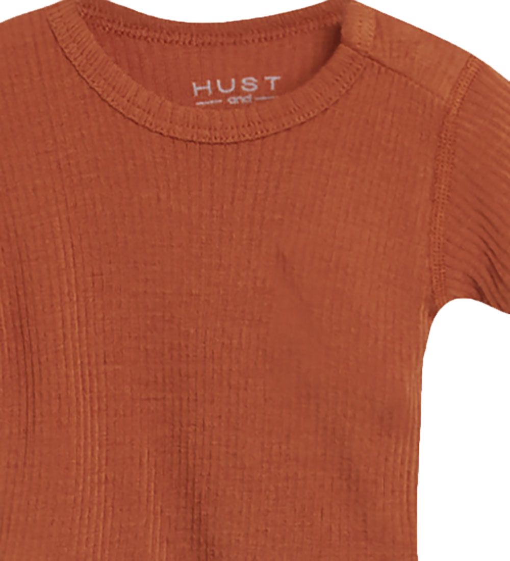 Hust and Claire Body k/æ - Bet - Uld/Bambus - Brændt Orange