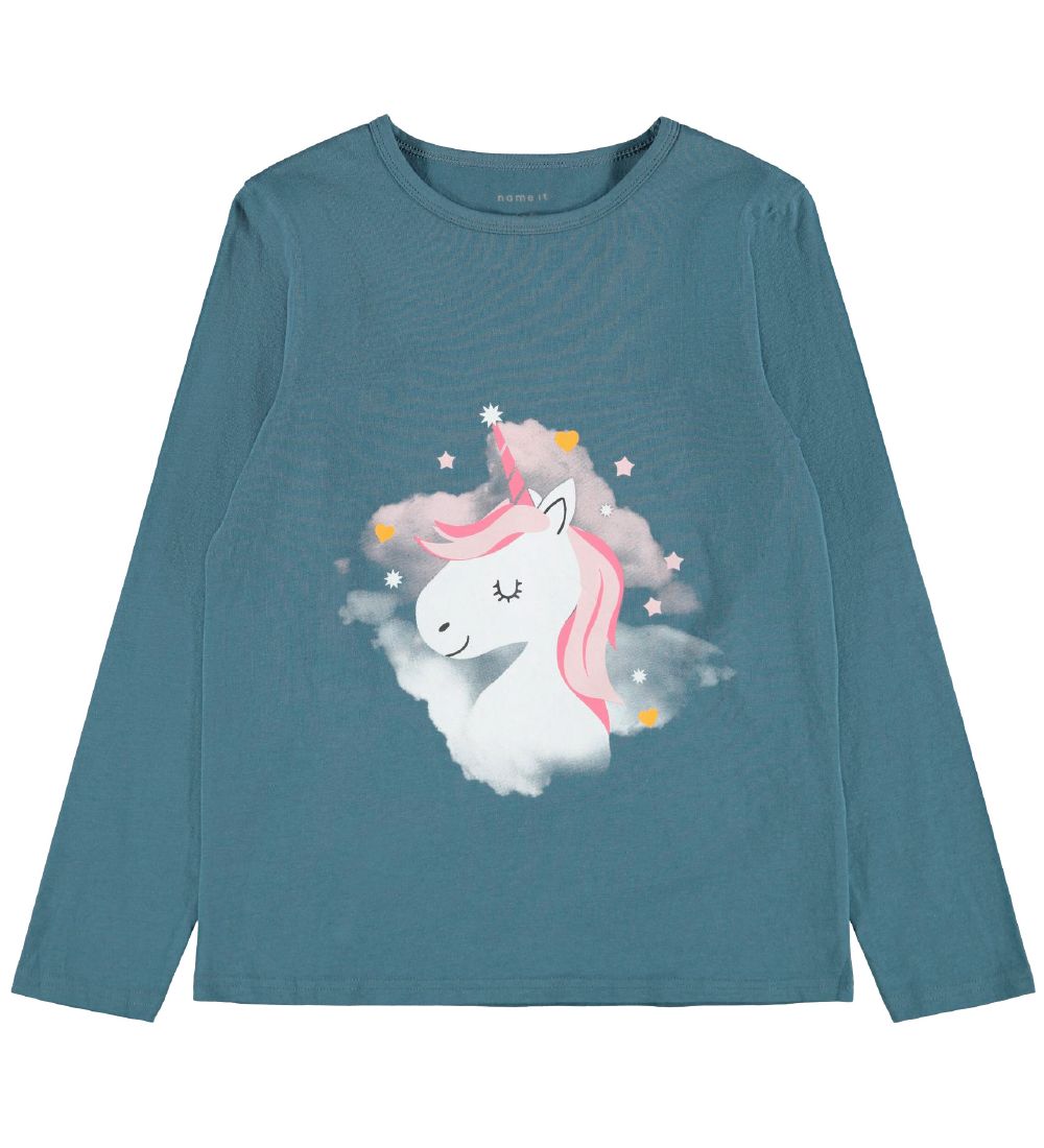 Name It Nattøj - Noos - NkfNightset - Real Teal Unicorn