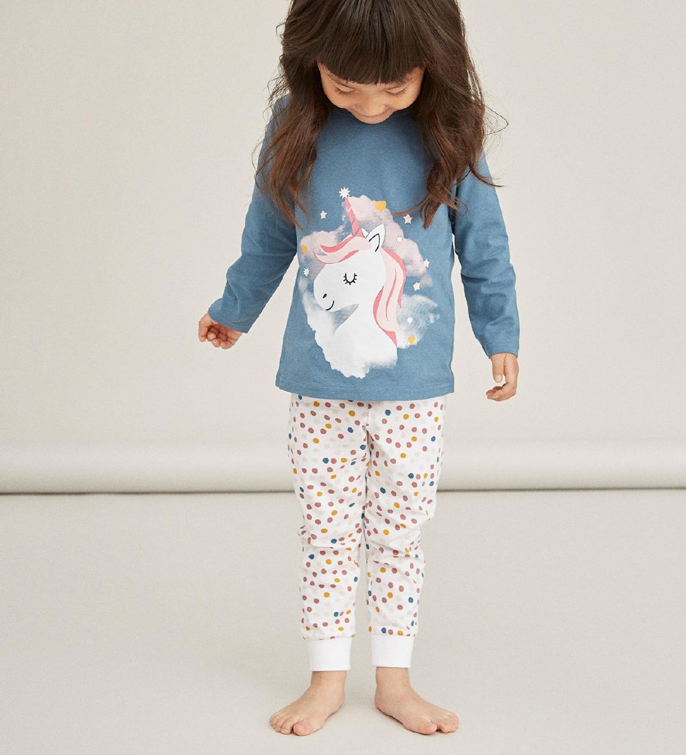 Name It Nattøj - Noos - NkfNightset - Real Teal Unicorn