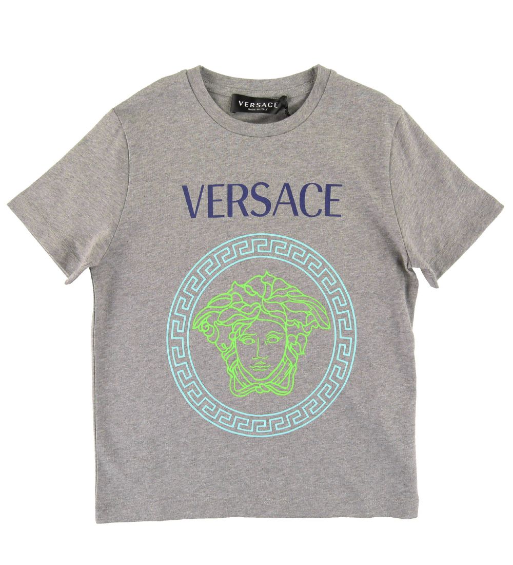 Versace T-shirt - Grmeleret m. Logo