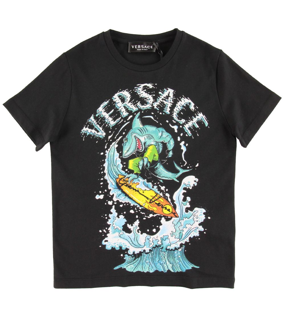 Versace T-shirt - Sort m. Surfer