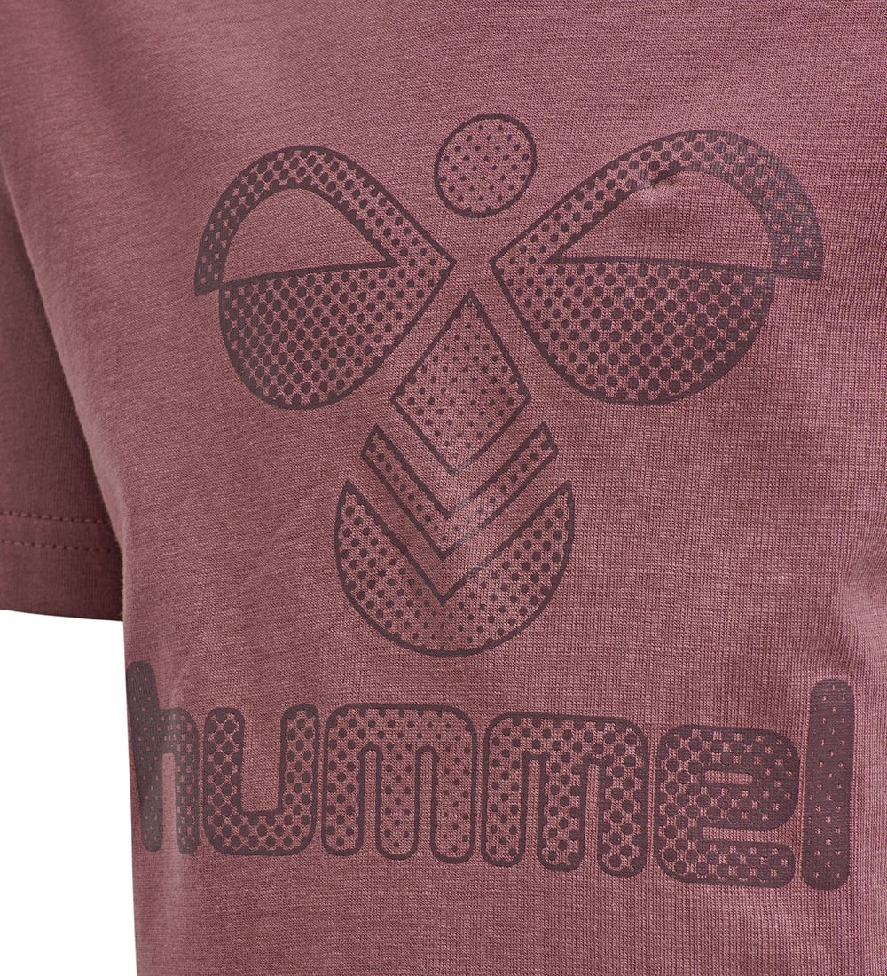 Hummel T-shirt - HmlDrei - Lilla m. Logo