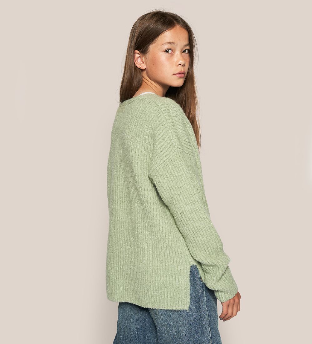 Grunt Bluse - Strik - Define V-neck - Pastelgrøn