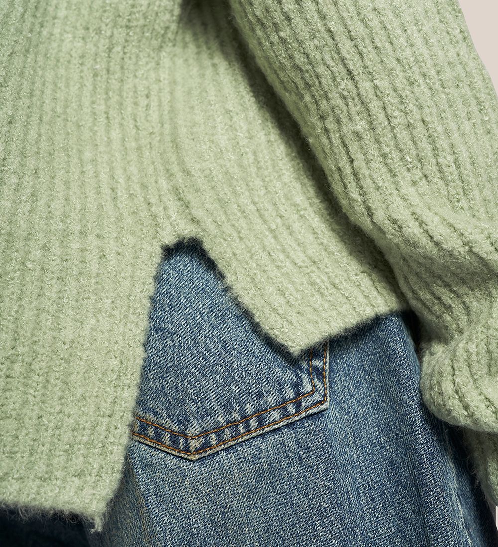 Grunt Bluse - Strik - Define V-neck - Pastelgrøn