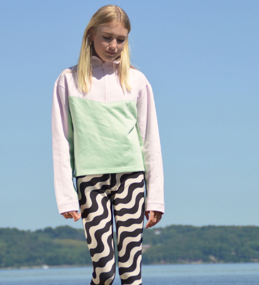 Cost:Bart Leggings - Mira - Sort/Offwhite