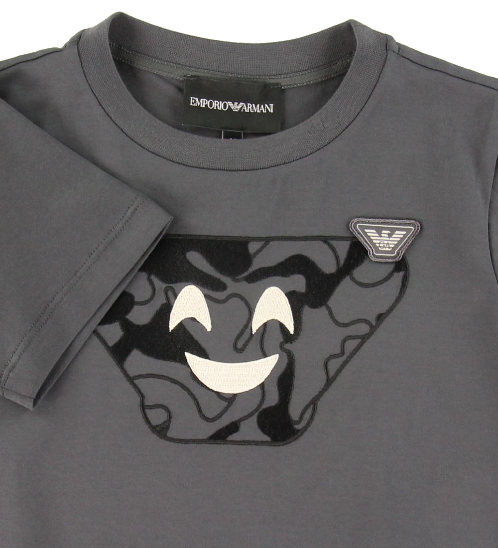 Emporio Armani T-shirt - Grå m. Logo