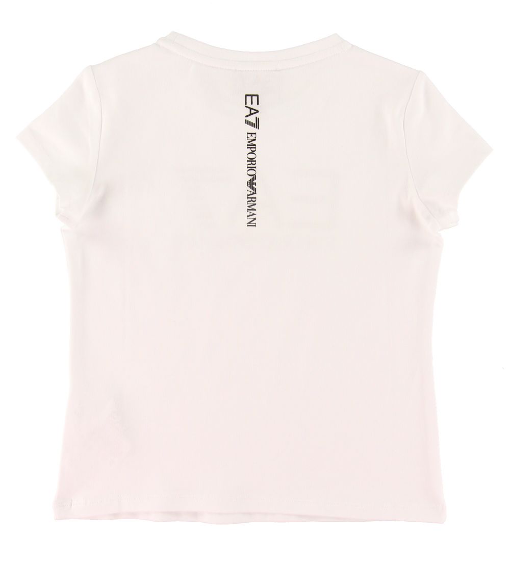 EA7 T-shirt - Hvid m. Sort