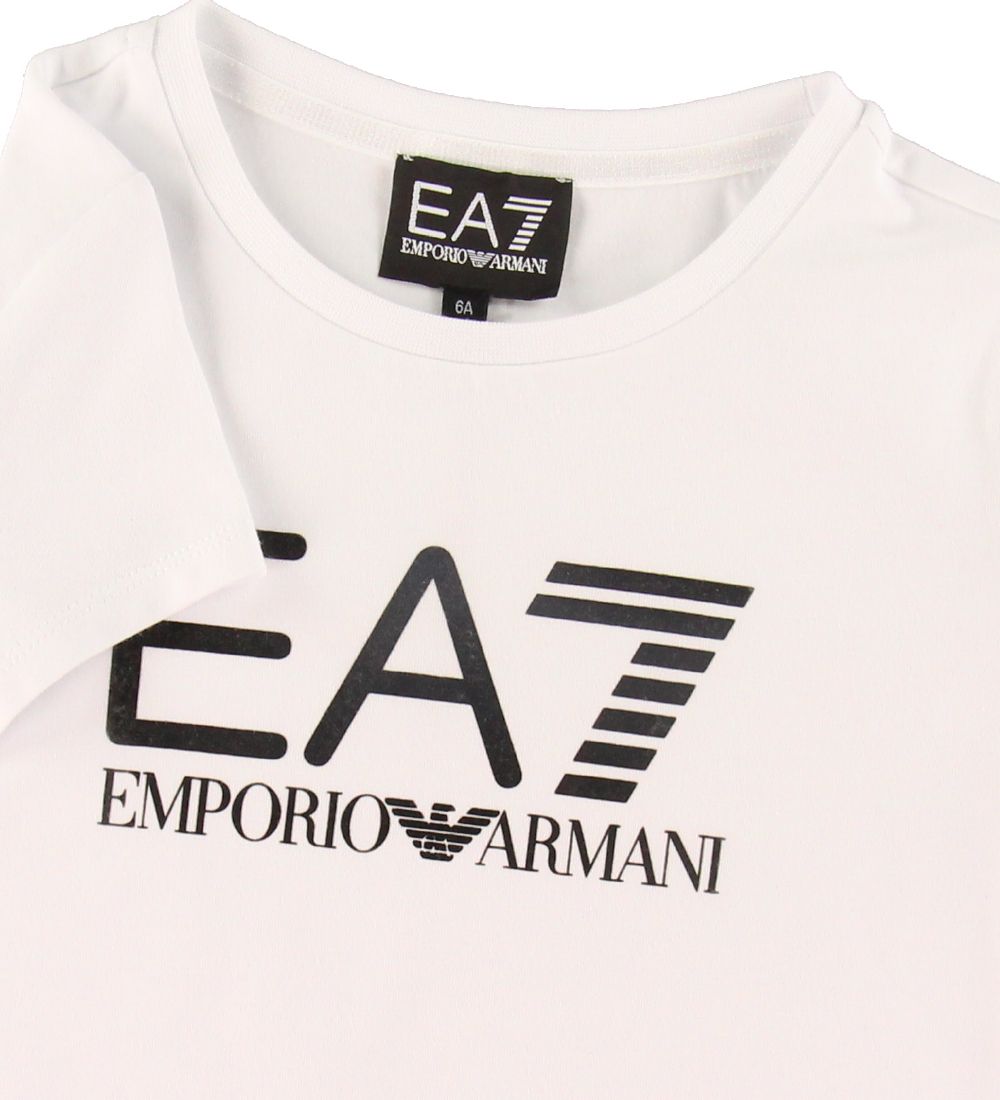 EA7 T-shirt - Hvid m. Sort