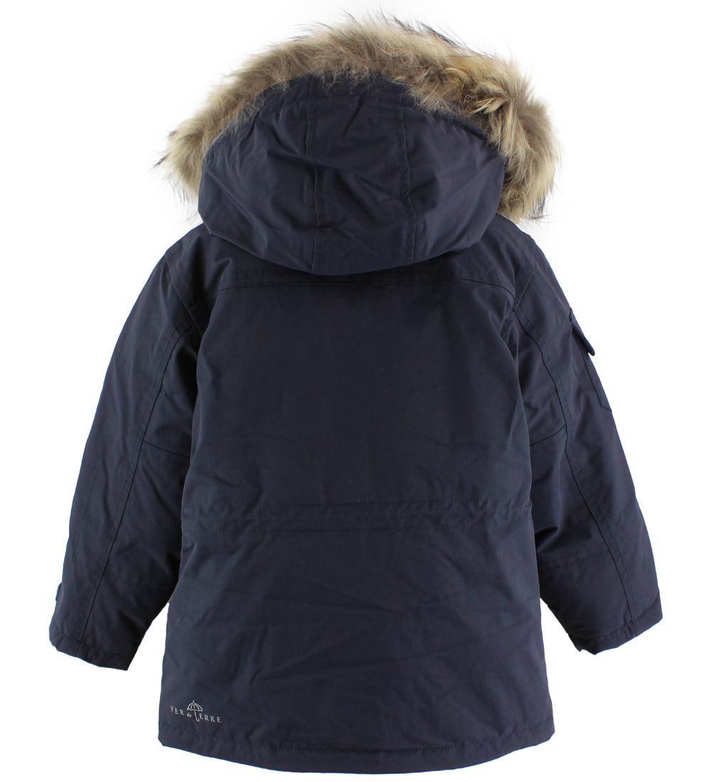 Ver de Terre Dunjakke m. Pels - Navy