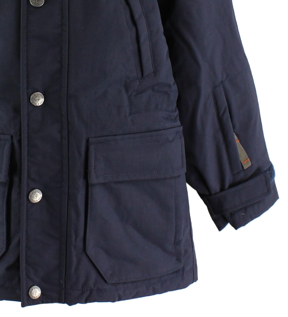 Ver de Terre Dunjakke m. Pels - Navy