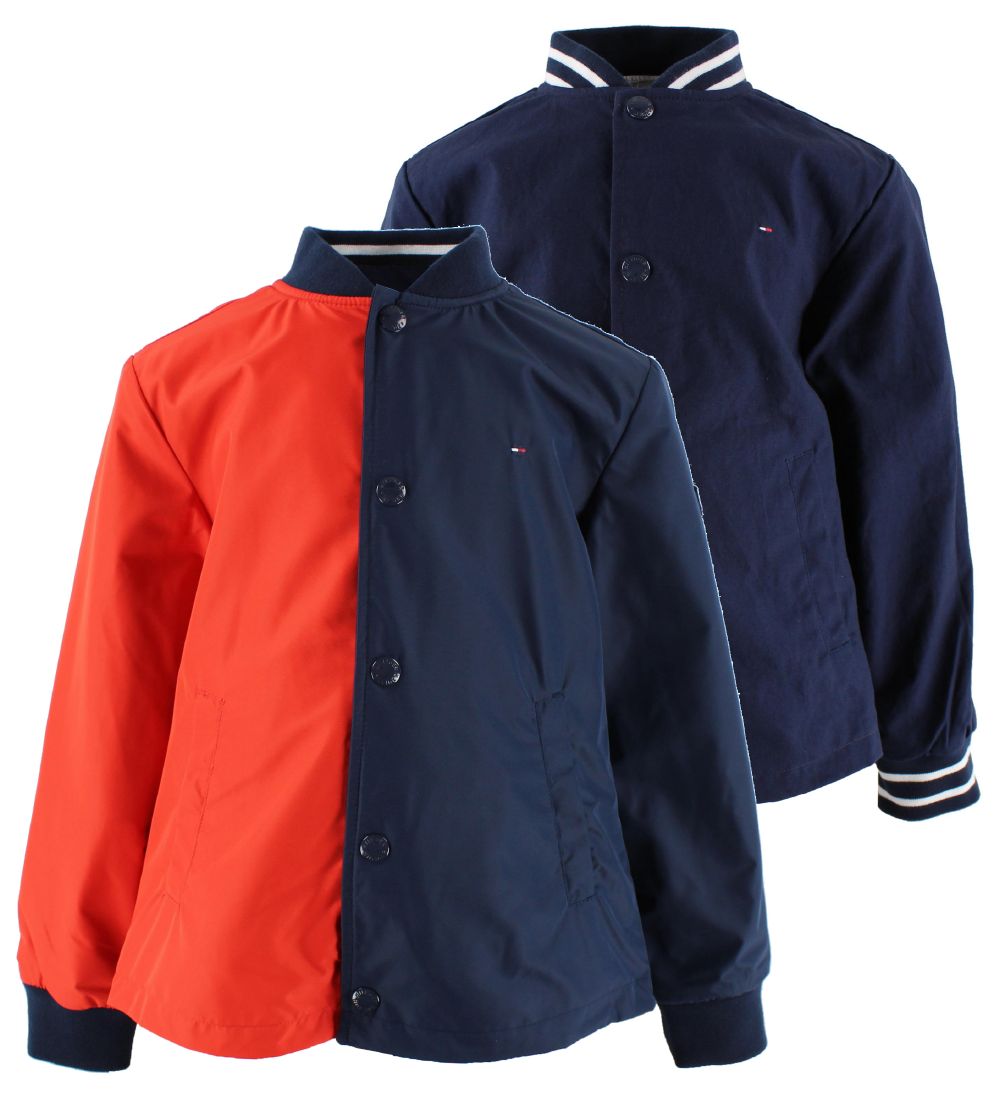 Tommy Hilfiger Jakke Vendbar NavyRødHvid m. Tommy Tommy Hilfiger Jakke Vendbar BlåNavy